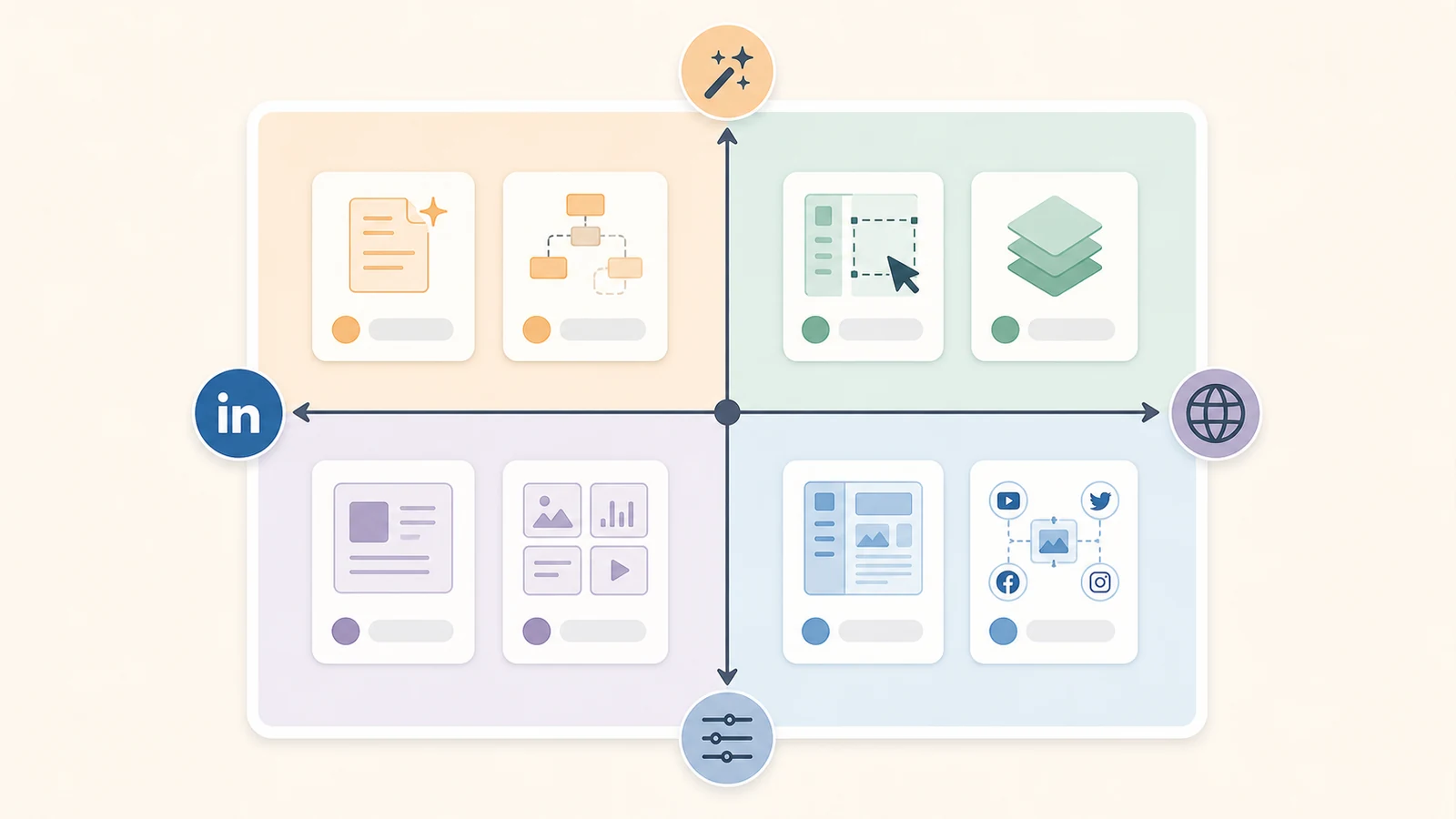 Decision matrix for choosing a LinkedIn carousel generator