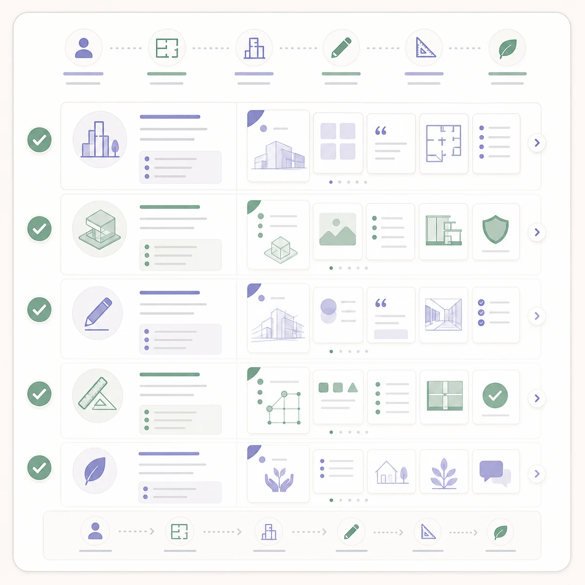 Readability checklist for architecture LinkedIn carousels
