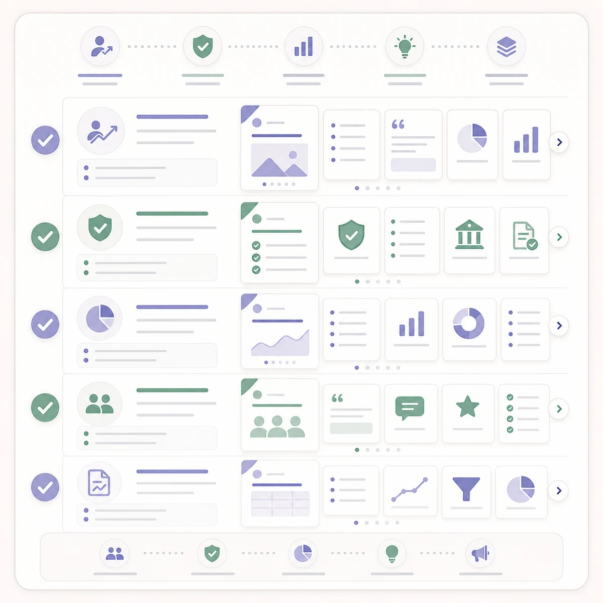 Monthly LinkedIn carousel plan for financial advisors