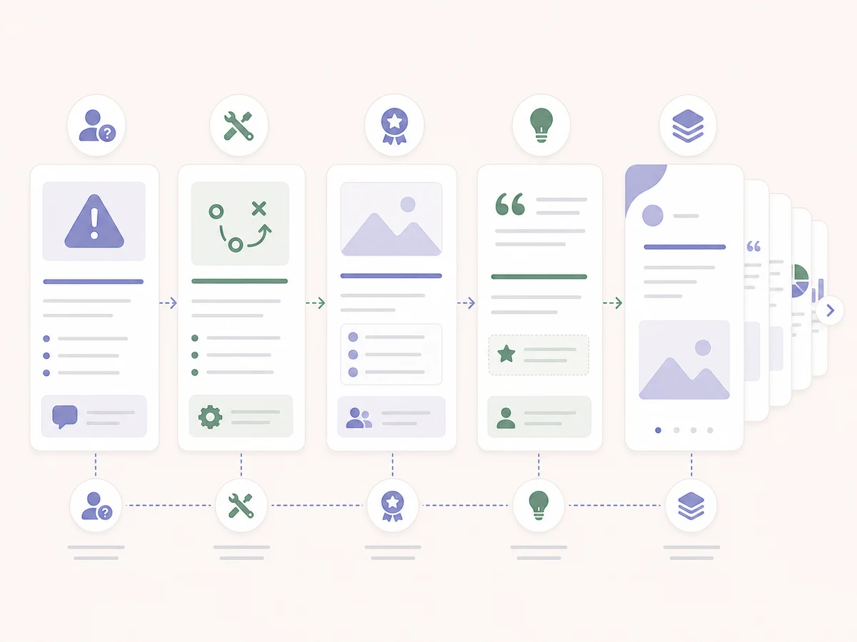 Case study carousel slide structure