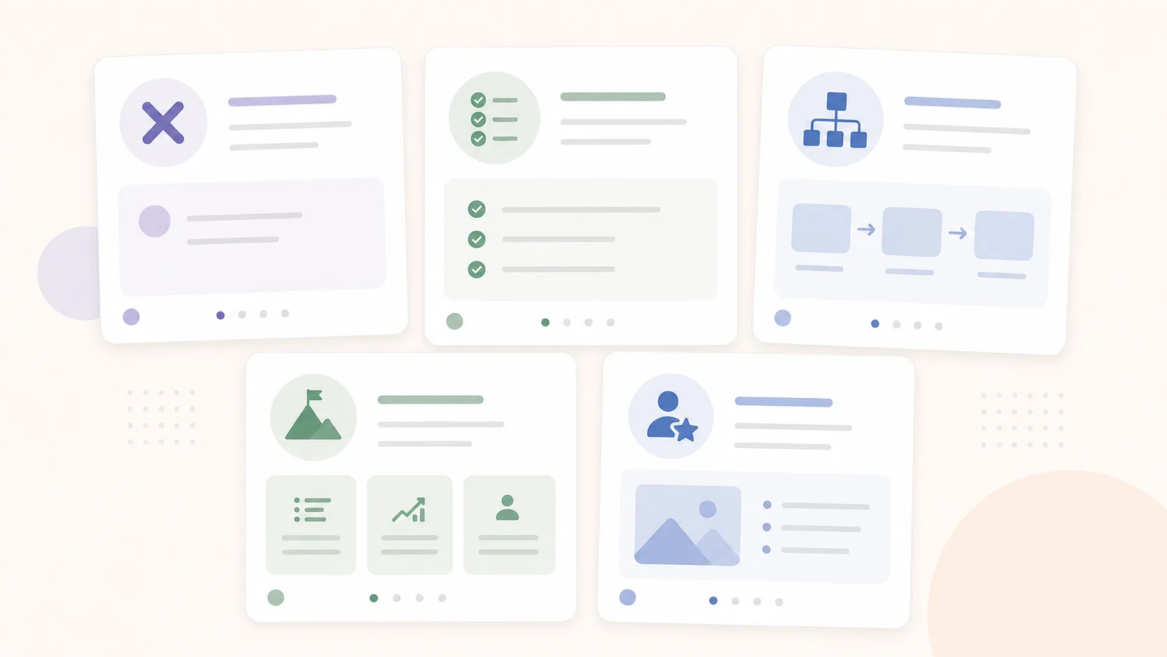 Formula cards for LinkedIn carousel first slides