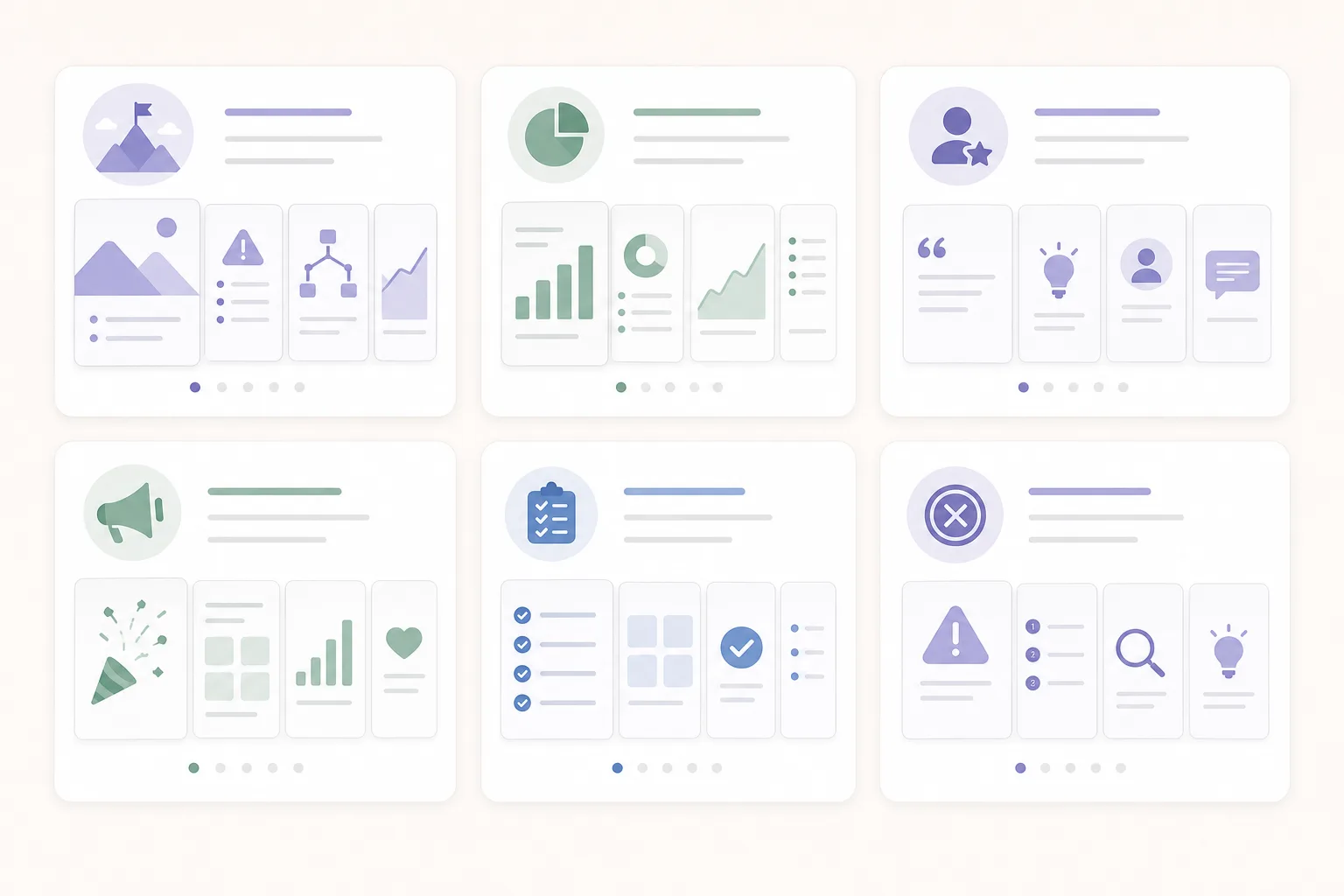 LinkedIn carousel template types for agencies