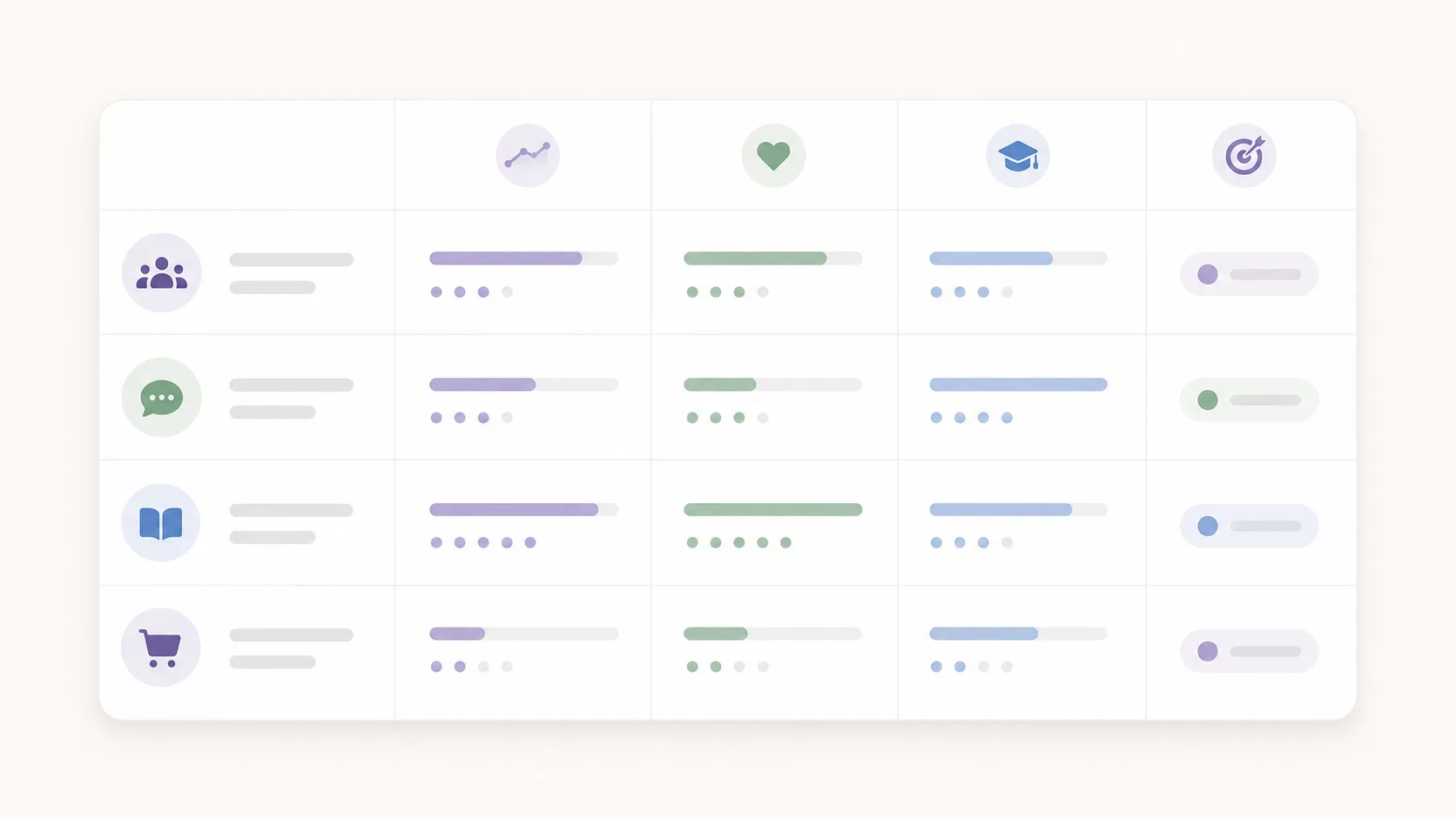 Decision table for LinkedIn links and carousels