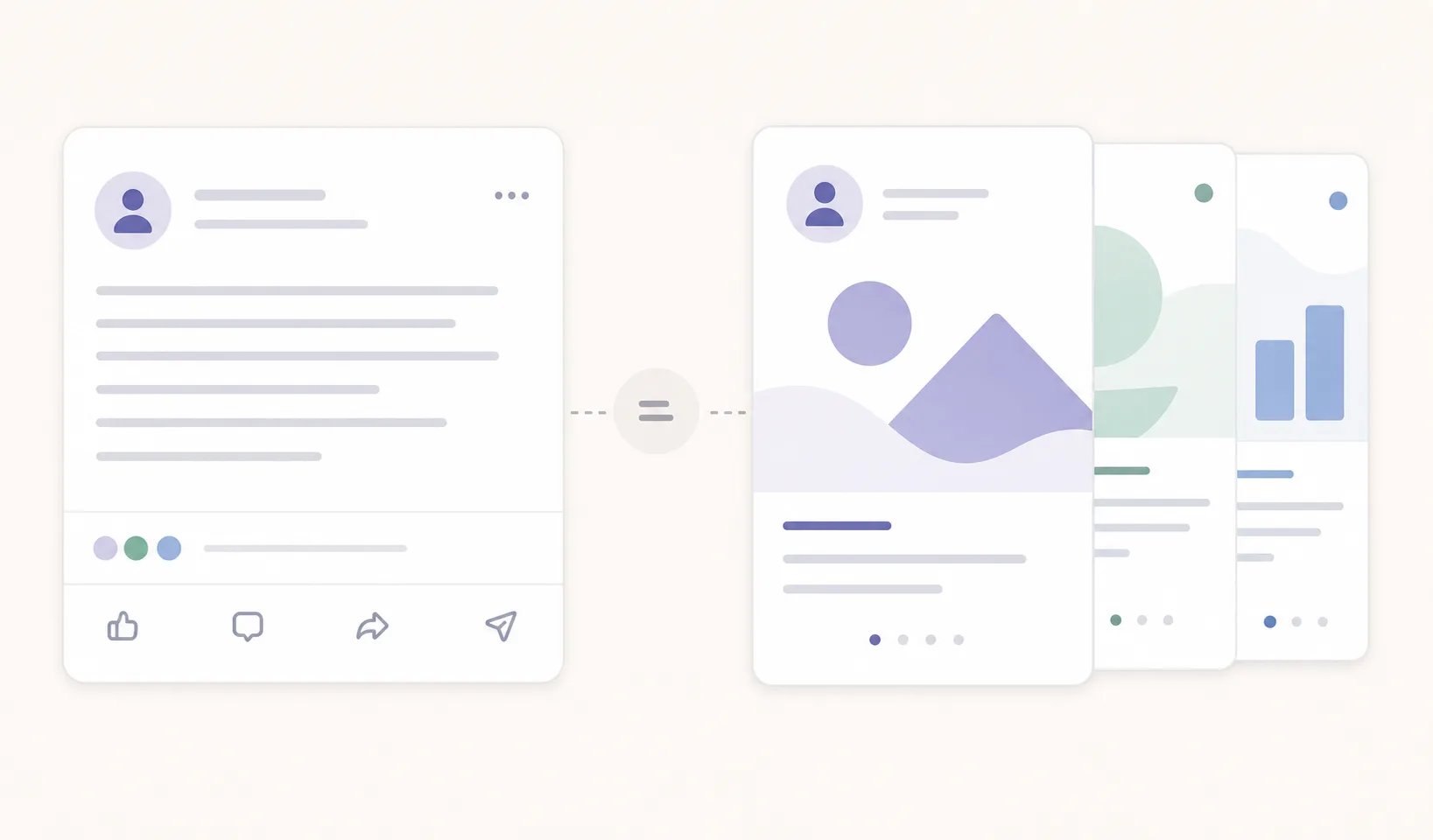 LinkedIn carousels versus text posts comparison
