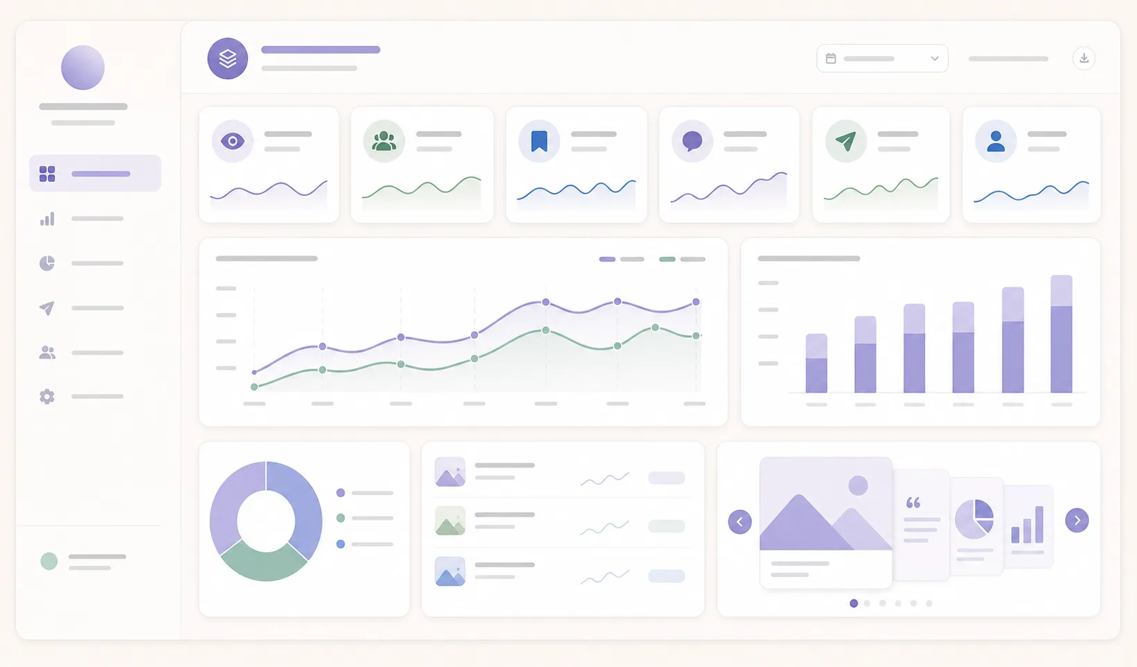 LinkedIn carousel analytics dashboard