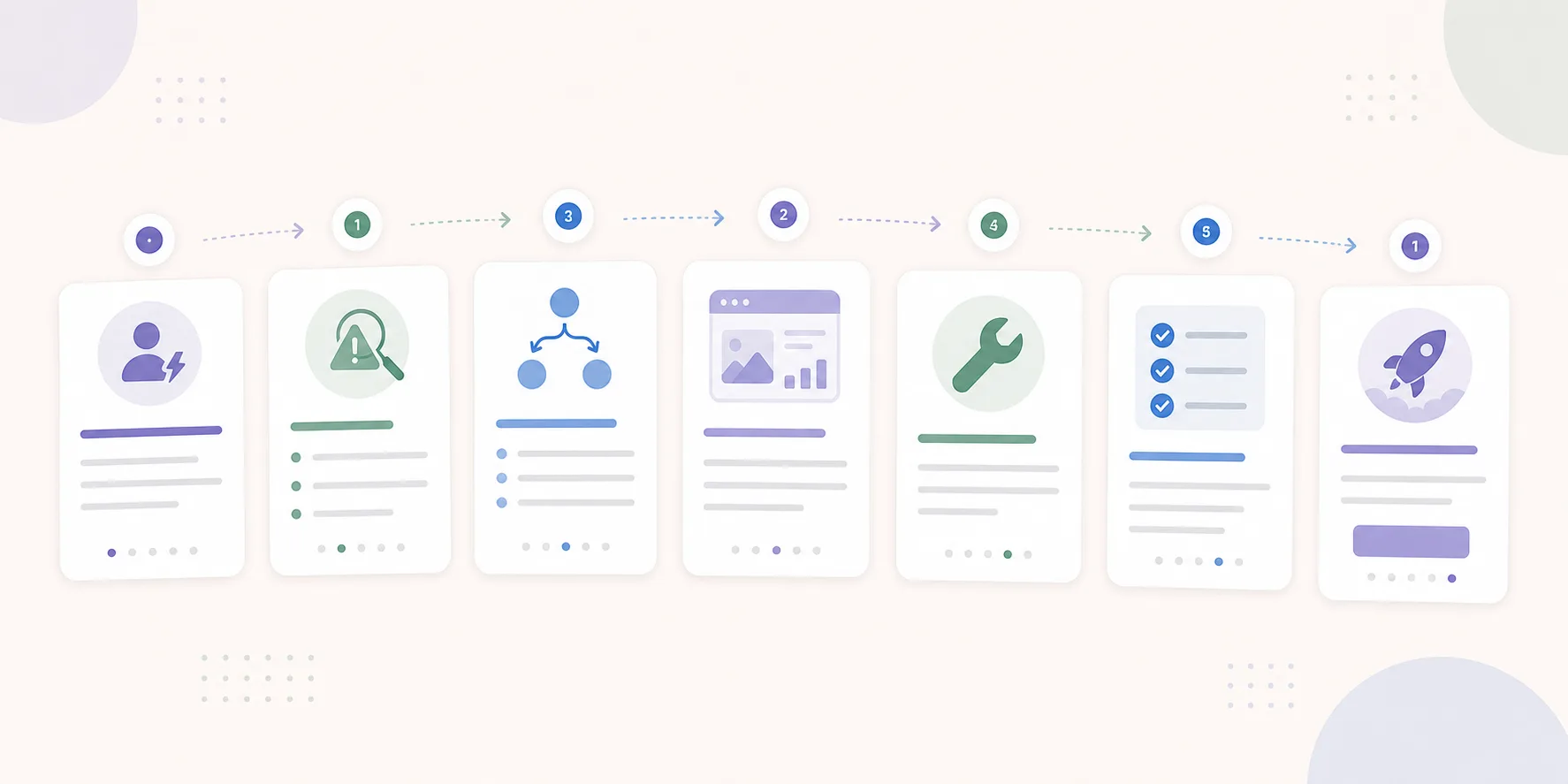 Storyboard for a consultant diagnostic carousel template