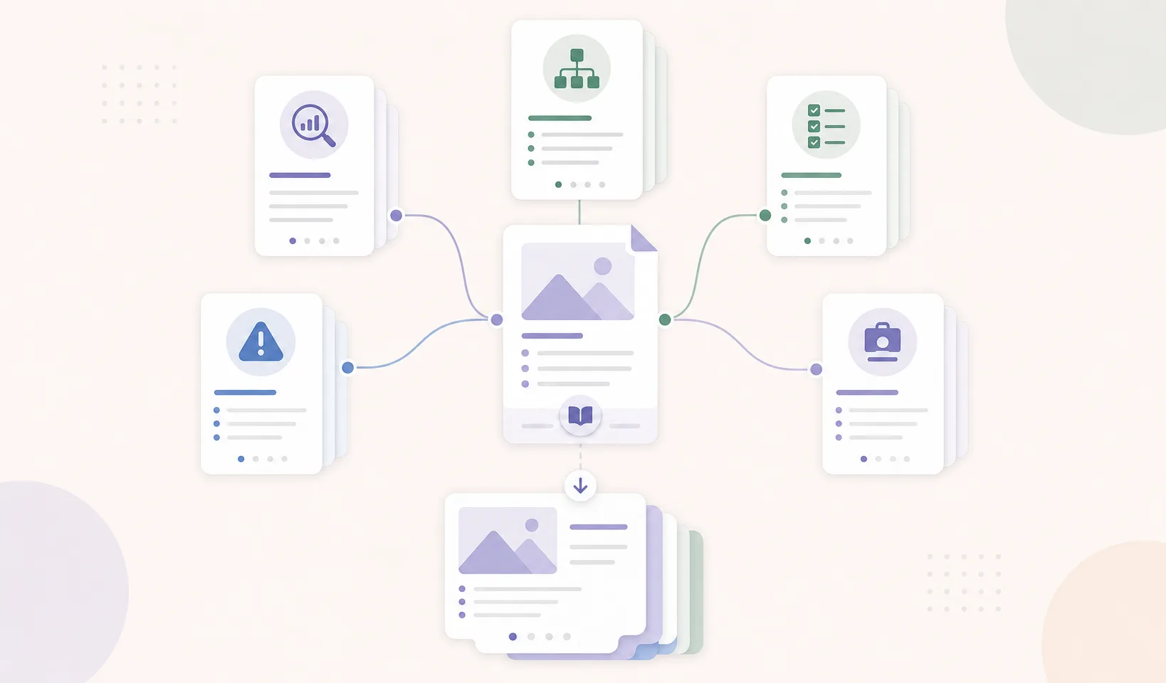 Whitepaper repurposing map for LinkedIn carousels