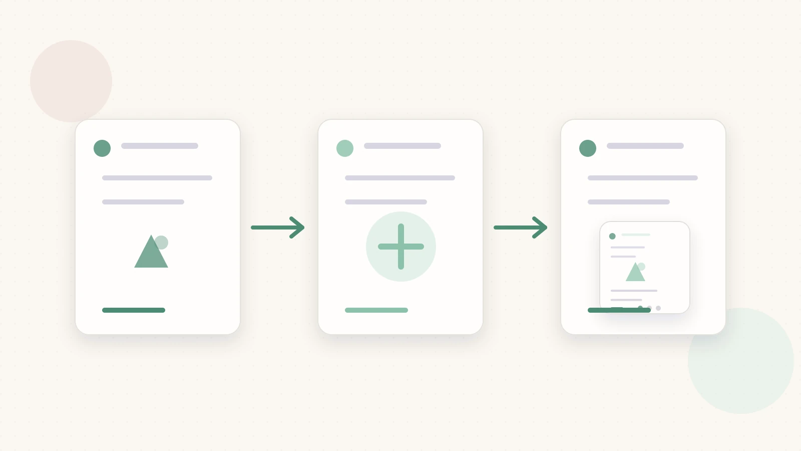Workflow visual showing how to turn source material into a carousel for LinkedIn carousel swipe file for How to Create a Swipe File for LinkedIn Carousel Ideas